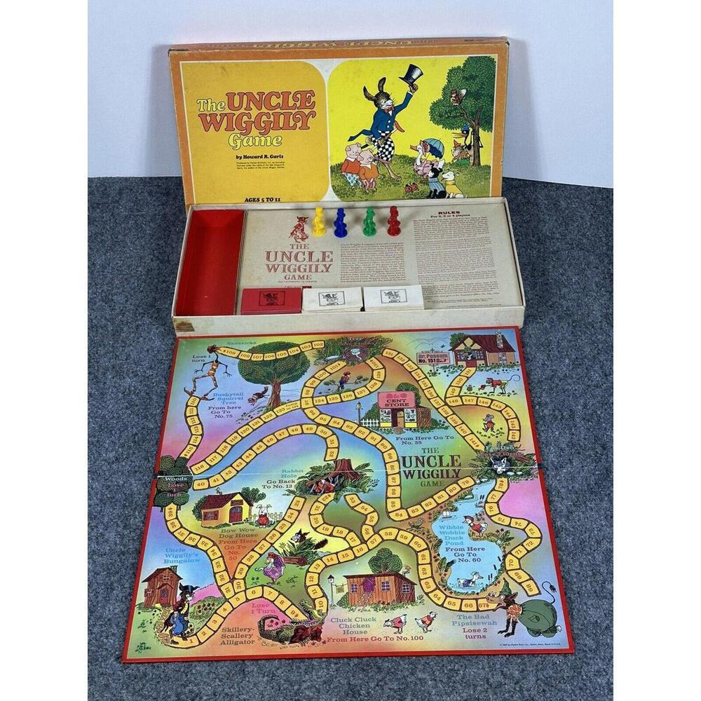 Vintage 1971 The Uncle Wiggily Board Game Parker Brothers Salem Mass.